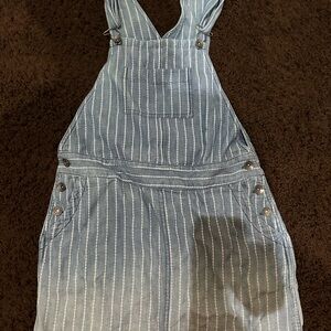 Splendid Blue and White Striped Denim Dress